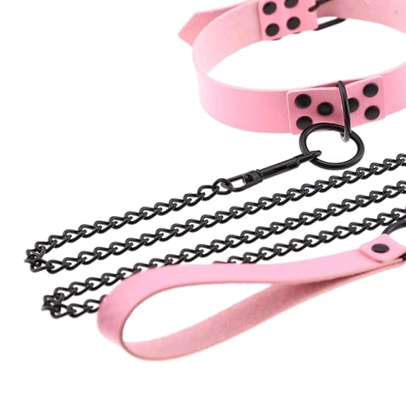 Black Chain Collar Leash