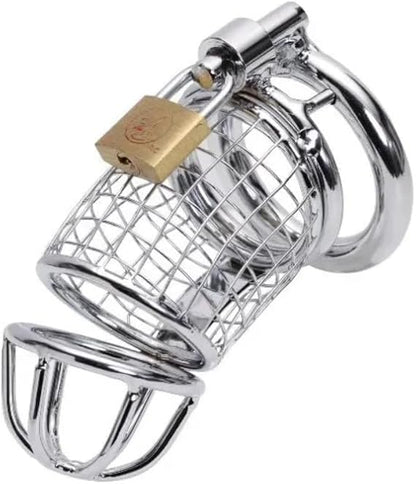 Mesh Design Stainless Steel Men Chasity Cage