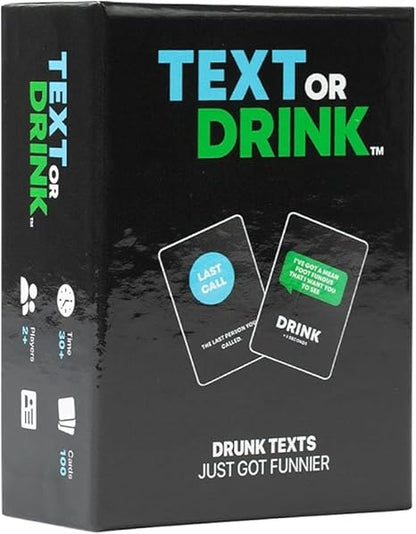 Text or Drink Card Game