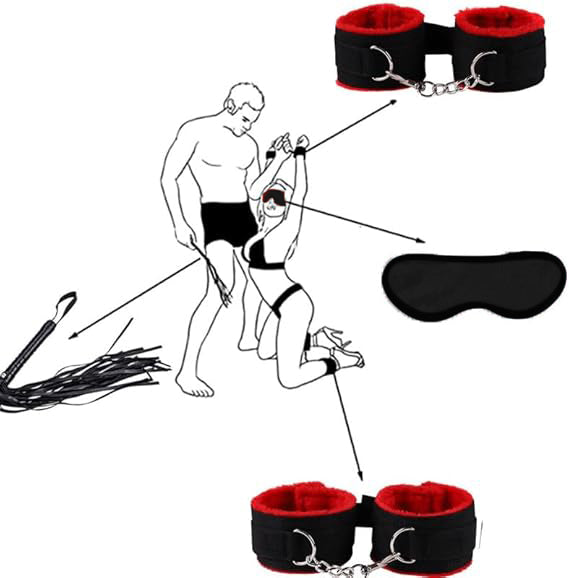 12pc Fur BDSM KIT
