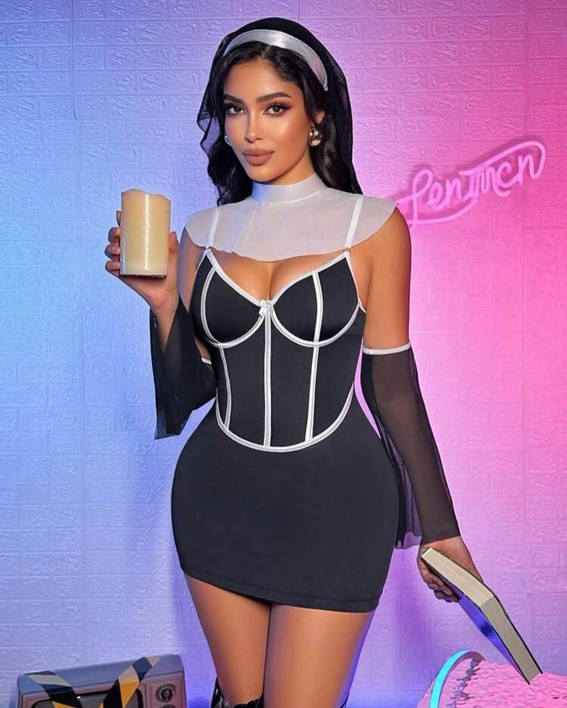 Nun Roleplay Costume Outfit
