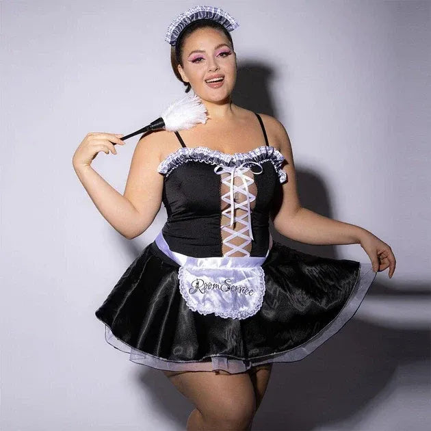 French Maid Roleplay Costume - Plus Size