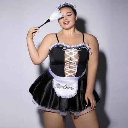 French Maid Roleplay Costume - Plus Size