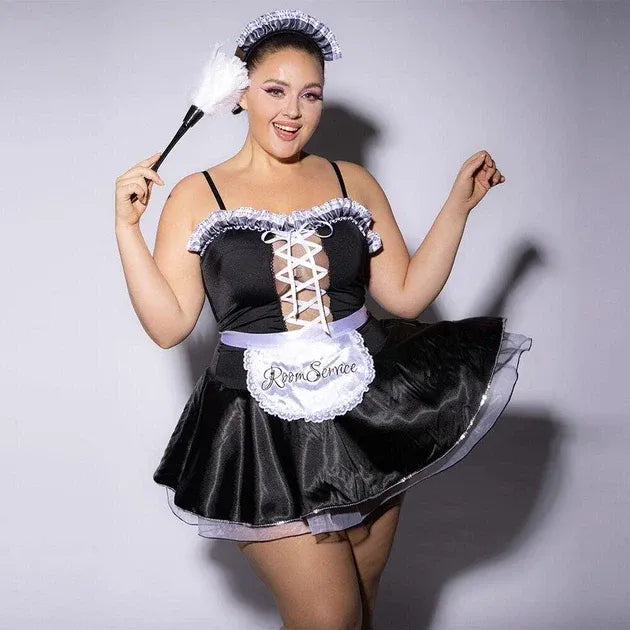 French Maid Roleplay Costume - Plus Size