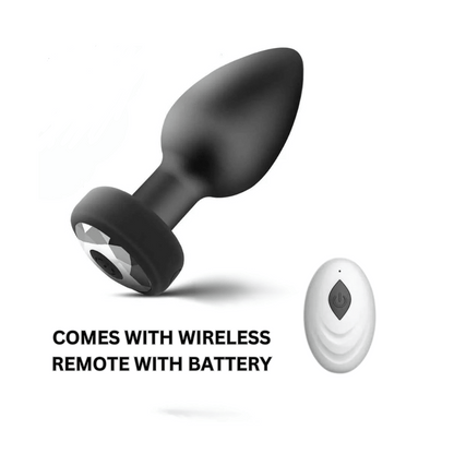 Wireless Remote Silicone Vibrating Butt Plug