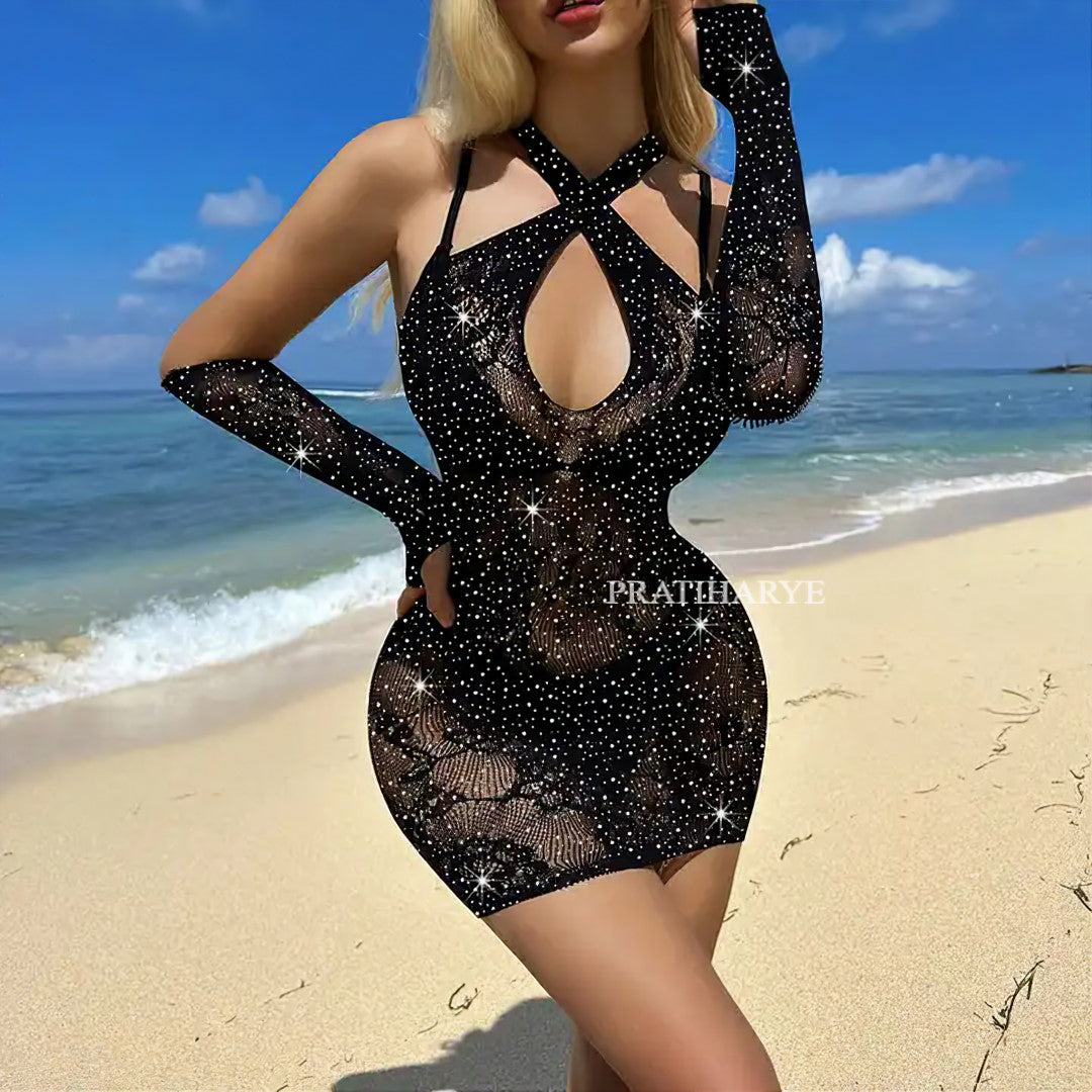 fishnet bodysuit - pratiharye