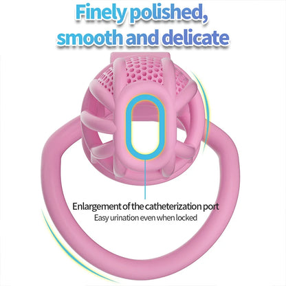 PVC Honeycomb Chastity Cage