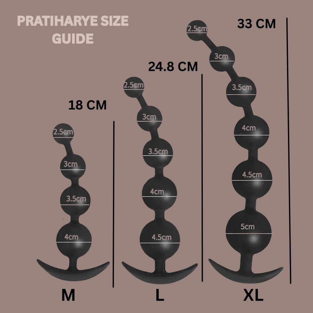 Long Silicone Anal Plug/Beads