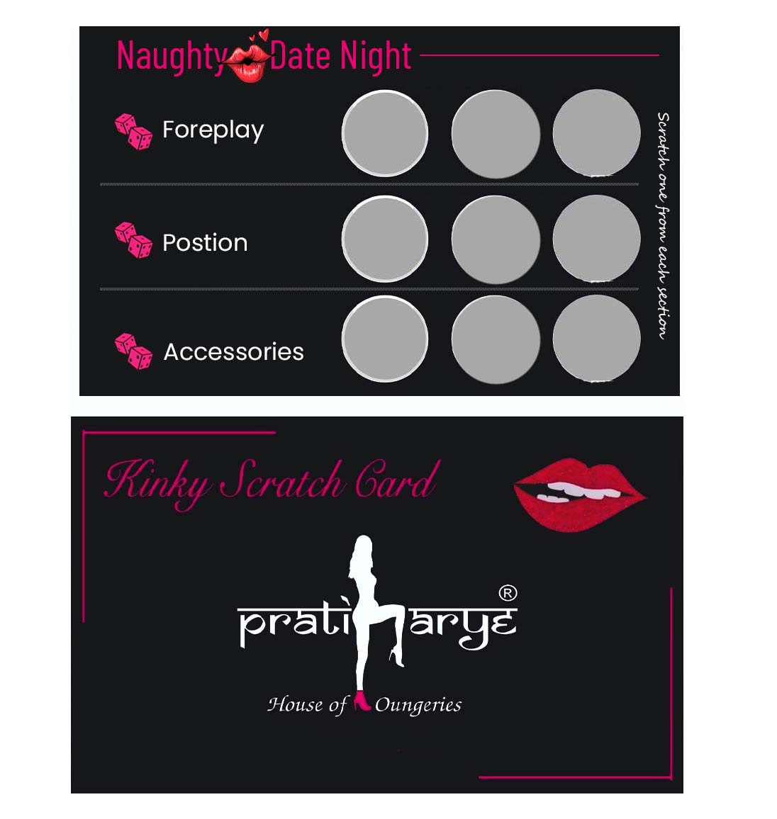 Adult Scratch Card Game for Couple