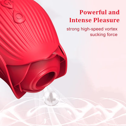 Lure Spa Rose Bliss Vibrator with Suction