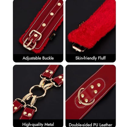 Luxury Leather Body Harness Restraint with Eye mask