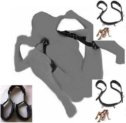 Bondage Position Straps with Padded Wrist &amp; Thigh Cuffs