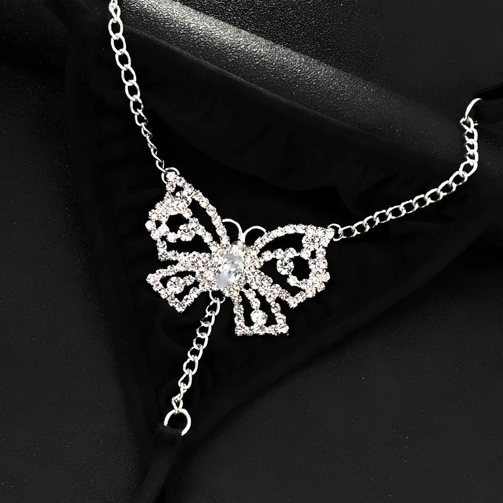 Sexy Butterfly Chain Thong