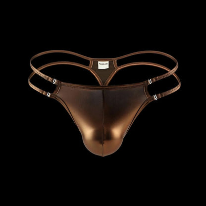 Metallic Strappy Men Thong