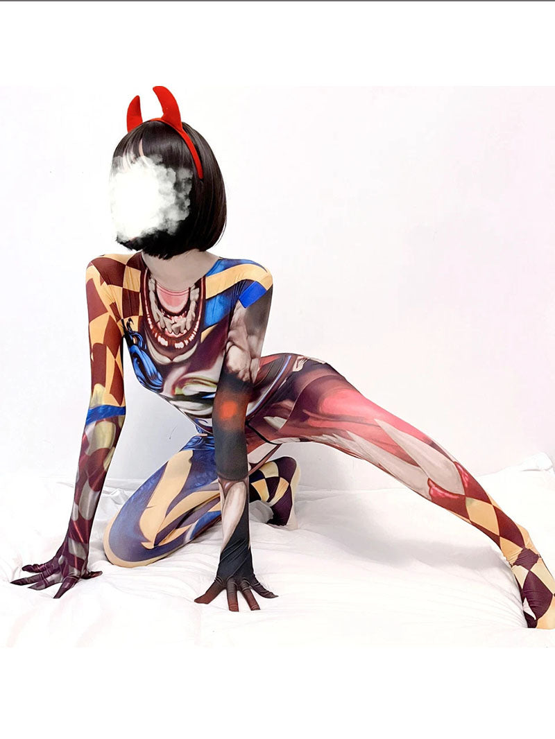 3d Demon Cosplay jumpsuit