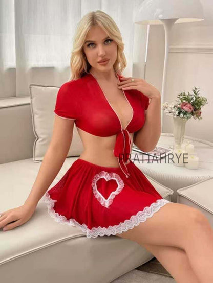 Heart Top Skirt Roleplay Dress