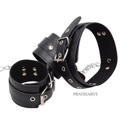 Pu leather Backhand handcuffs