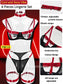 Harness Underwire Garter Set - Strap Detail - Non Padded