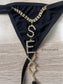 Sexy Letter & Dollar Chain Thong