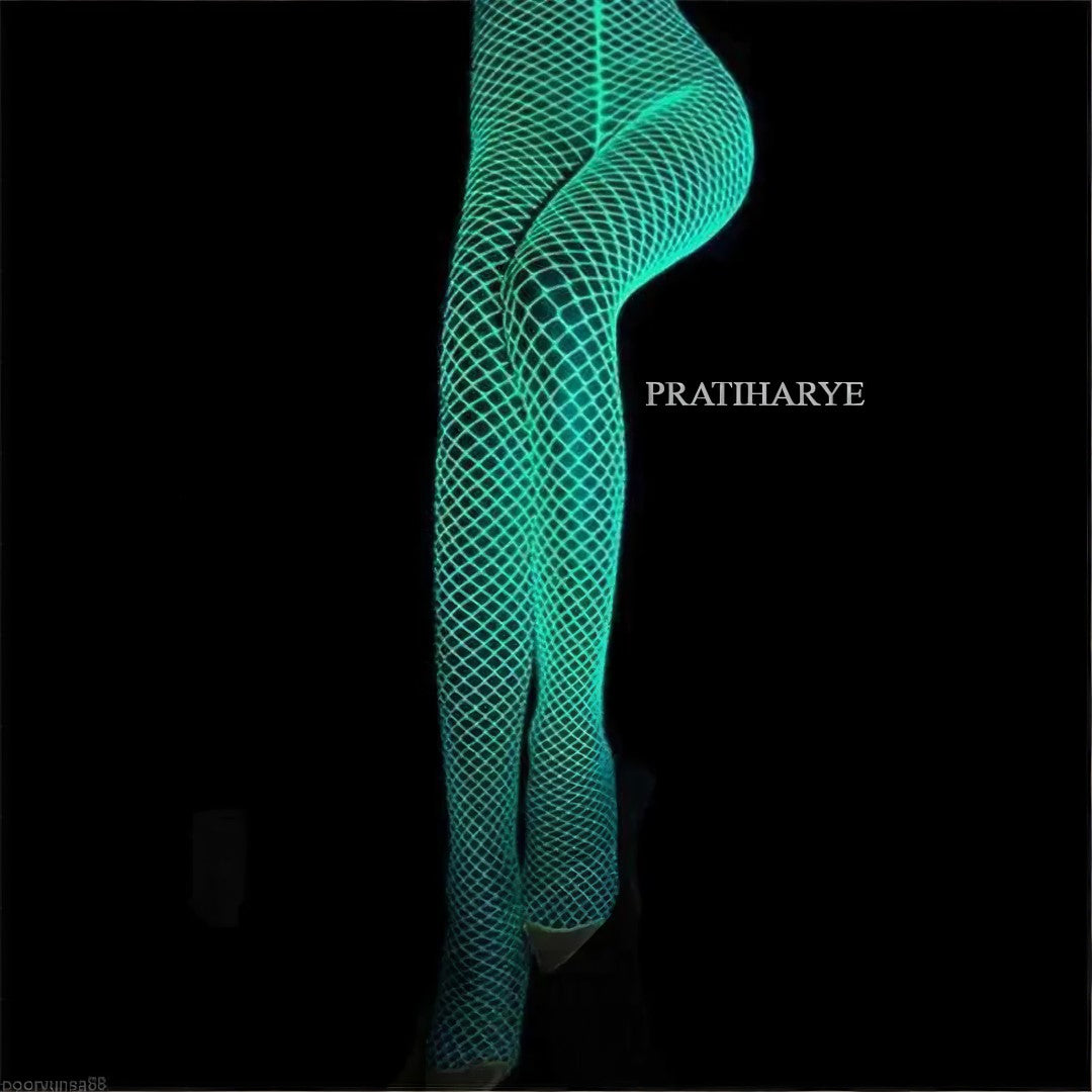 Glow In Dark Fishnet Stocking 