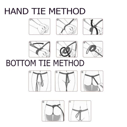 10M Red Bondage Rope with Metal Clip