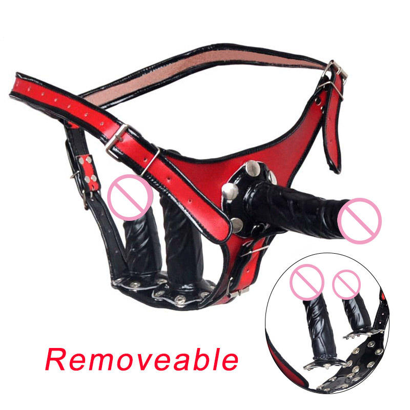 3-in-1 Strap-On Harness Set with Removable Dildo