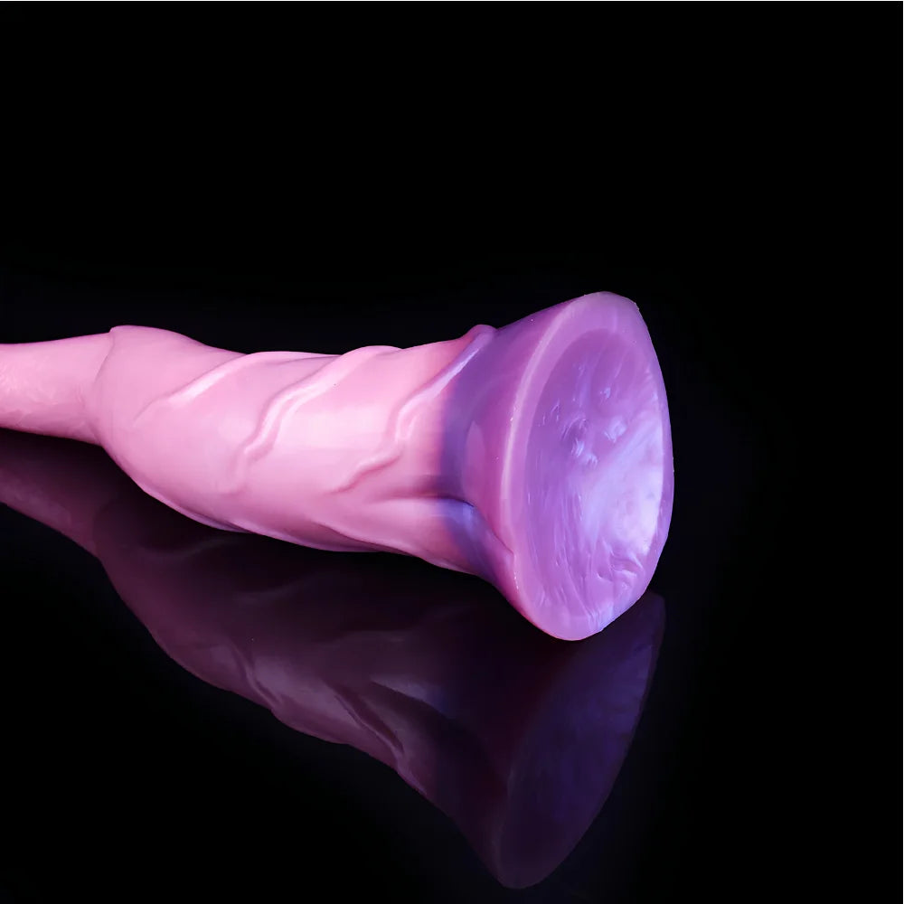 11.46 Inch Pink Texture Monster Fantasy Dildo