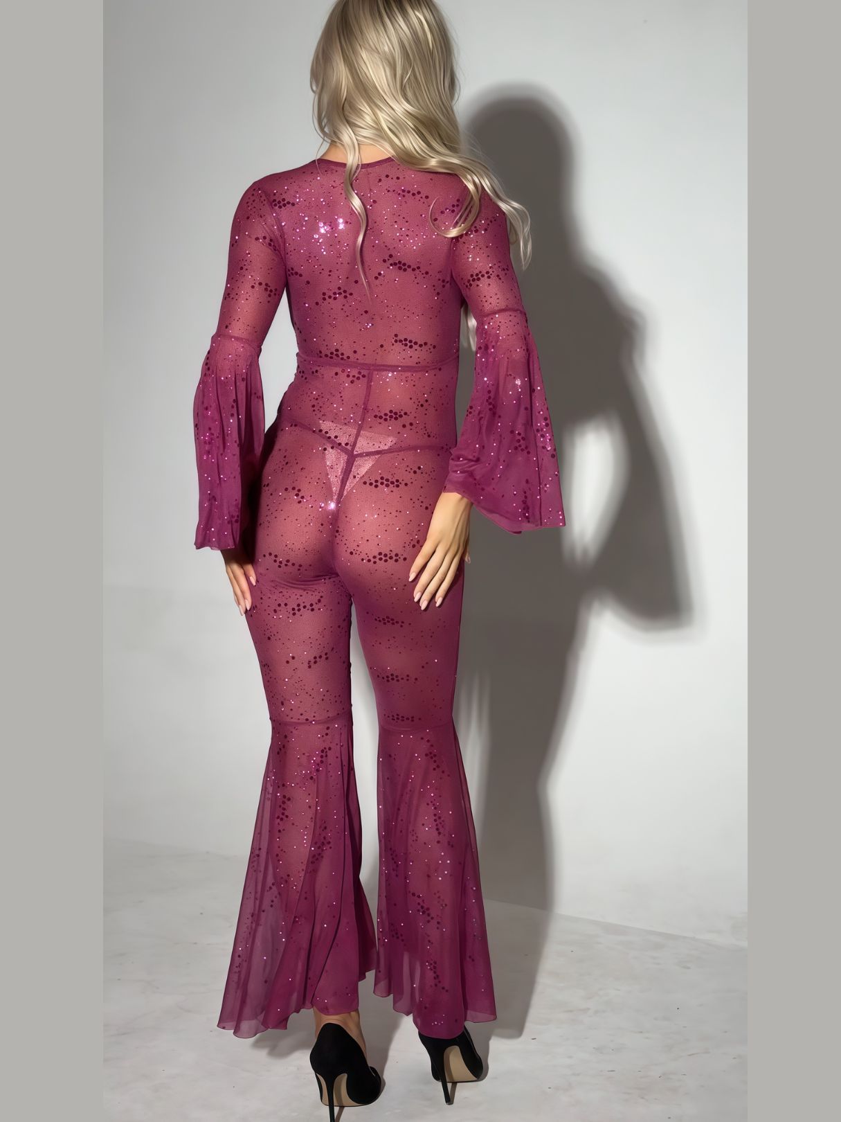 Elegant Cut-Out Shinny Jumpsuit