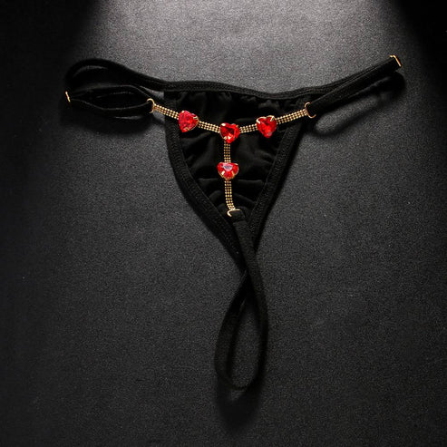 Designer Heart Chain Thong