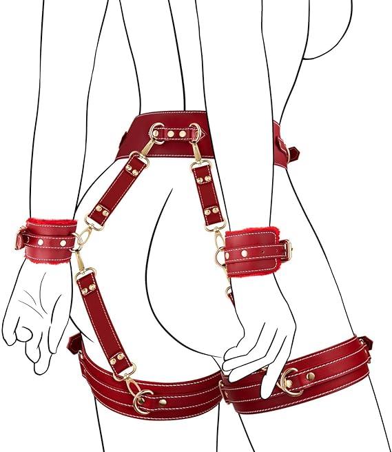 Premium 6pc Pu Leather Body Restraint