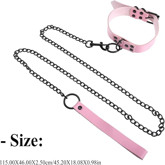 Black Chain Collar Leash