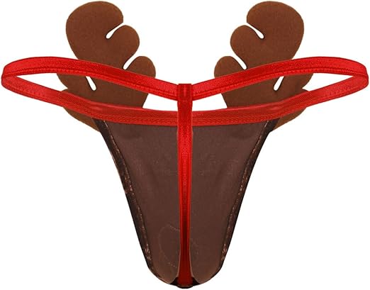 Unisex Christmas Deer Thong