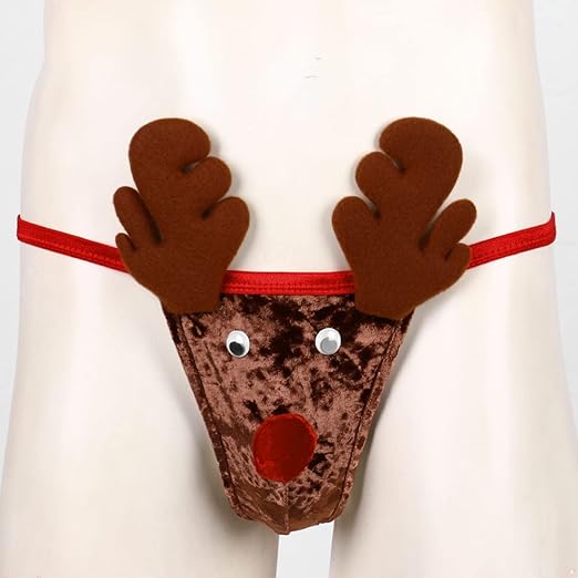 Unisex Christmas Deer Thong