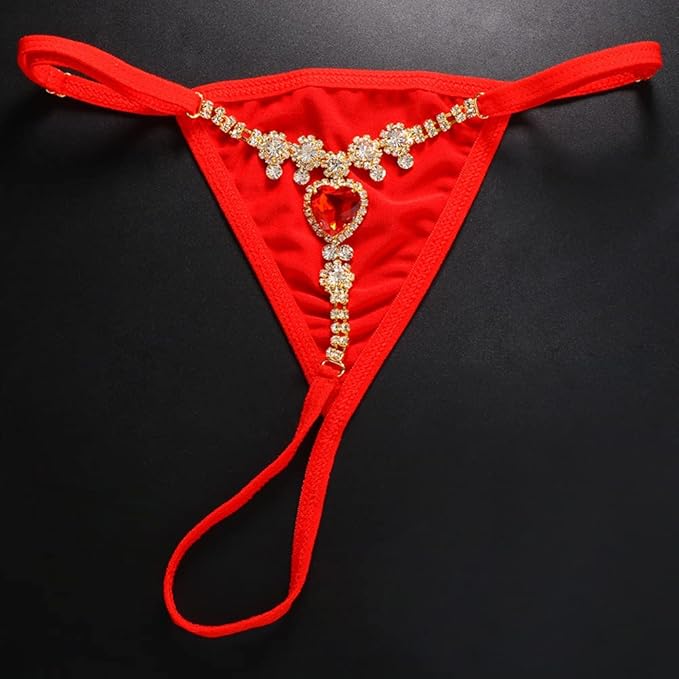 Premium Bejewel Gold Chain Thong