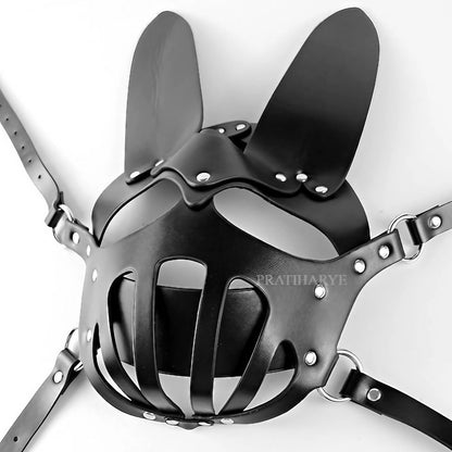 Premium PU leather Bondage Mask