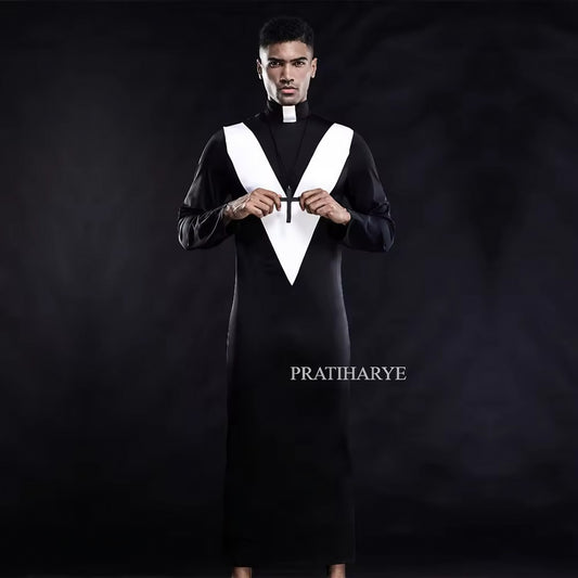 Men Sexy Priest Costume | Nun Roleplay