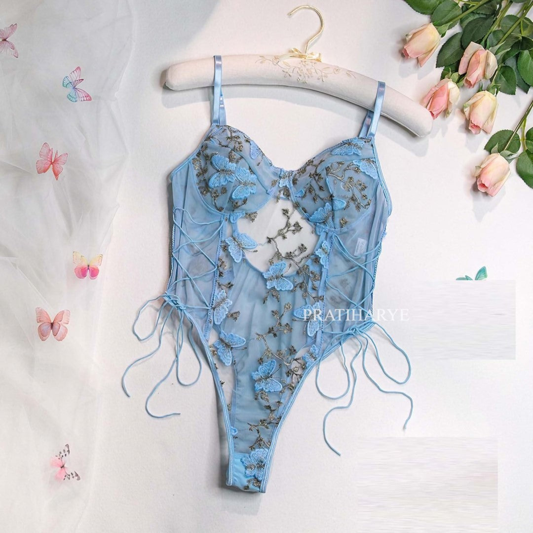 Embriodery Teddy Bodysuit