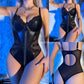 Pratiharye Premium Latex Underwired Teddy Bodysuit - Zip Up Front - Sexy Lingerie for Women