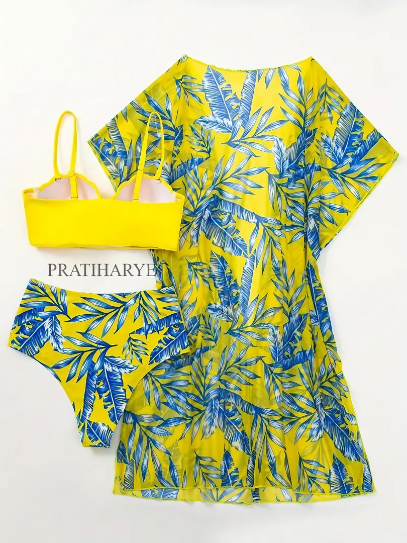 3pc Tropical Beachwear set, Pratiharye, Beachwear 