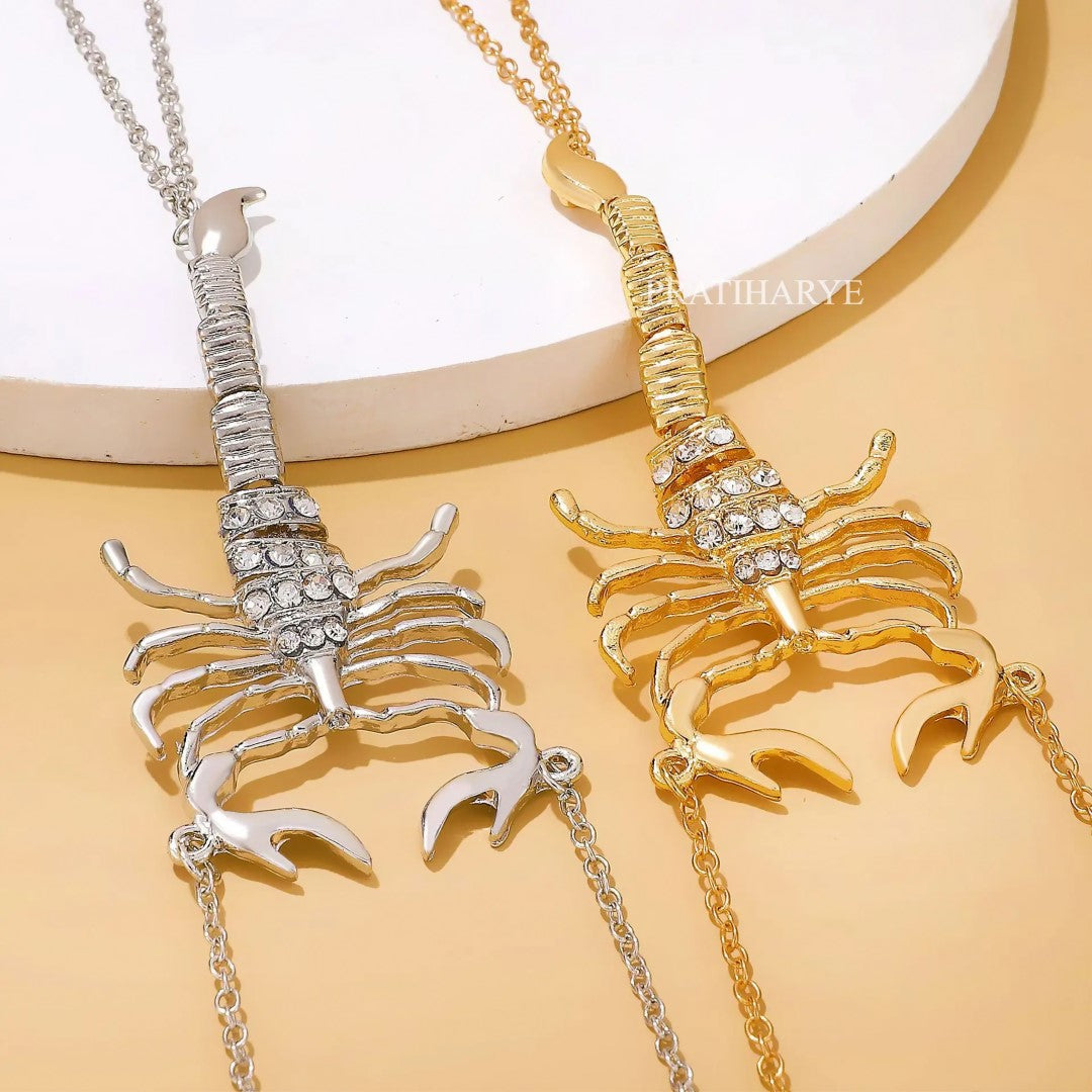 Scorpion chest jewellery