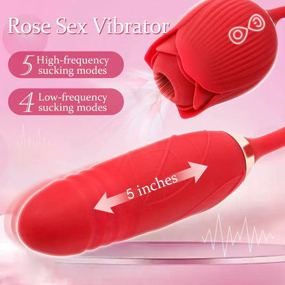 Lure Spa Rose Bliss Vibrator with Suction