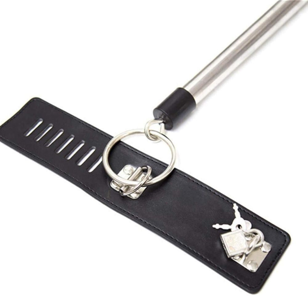 Heavy Stainless Steel Spreader Bar with Collar and Wrist Cuffs