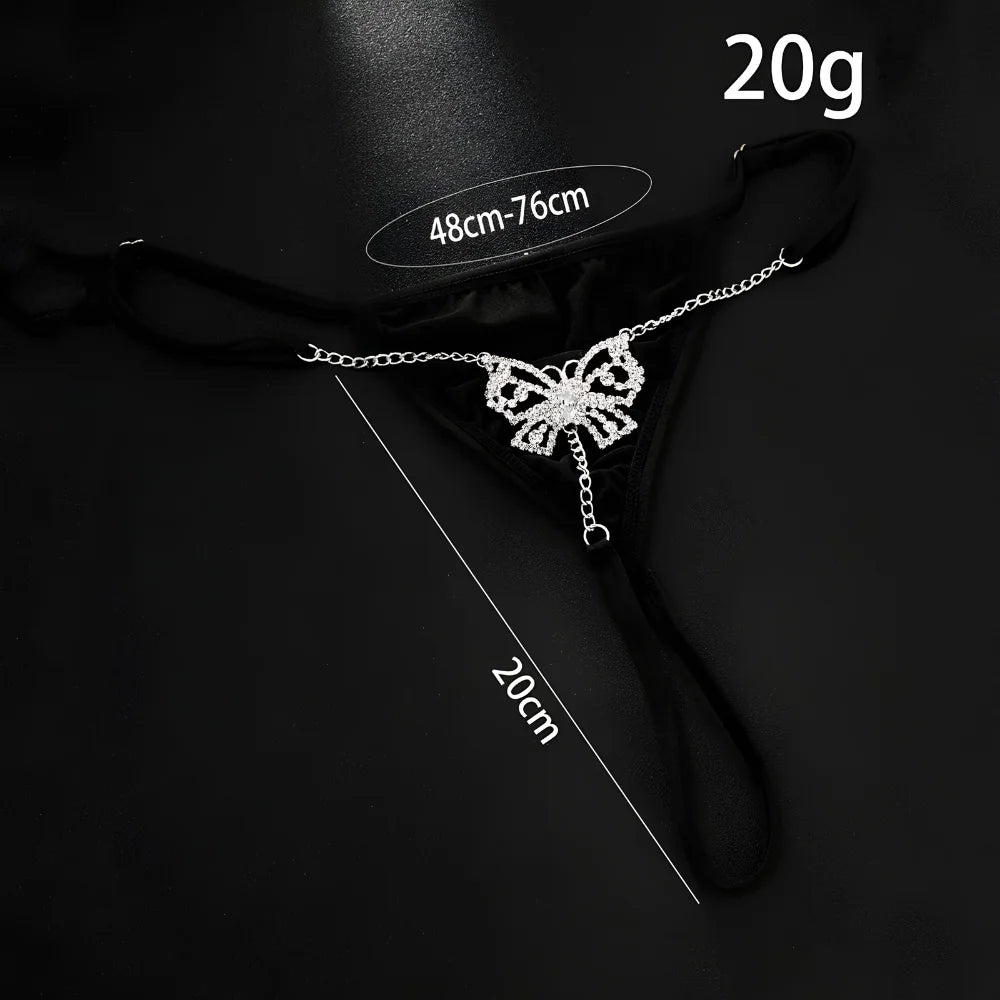 Sexy Butterfly Chain Thong