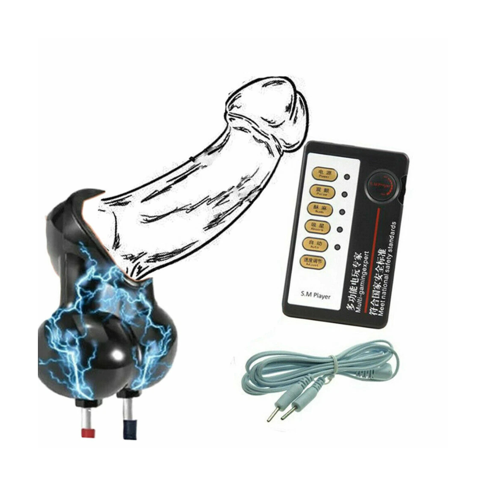 Electric Silicone Testicle Cock Rings with Remote Control