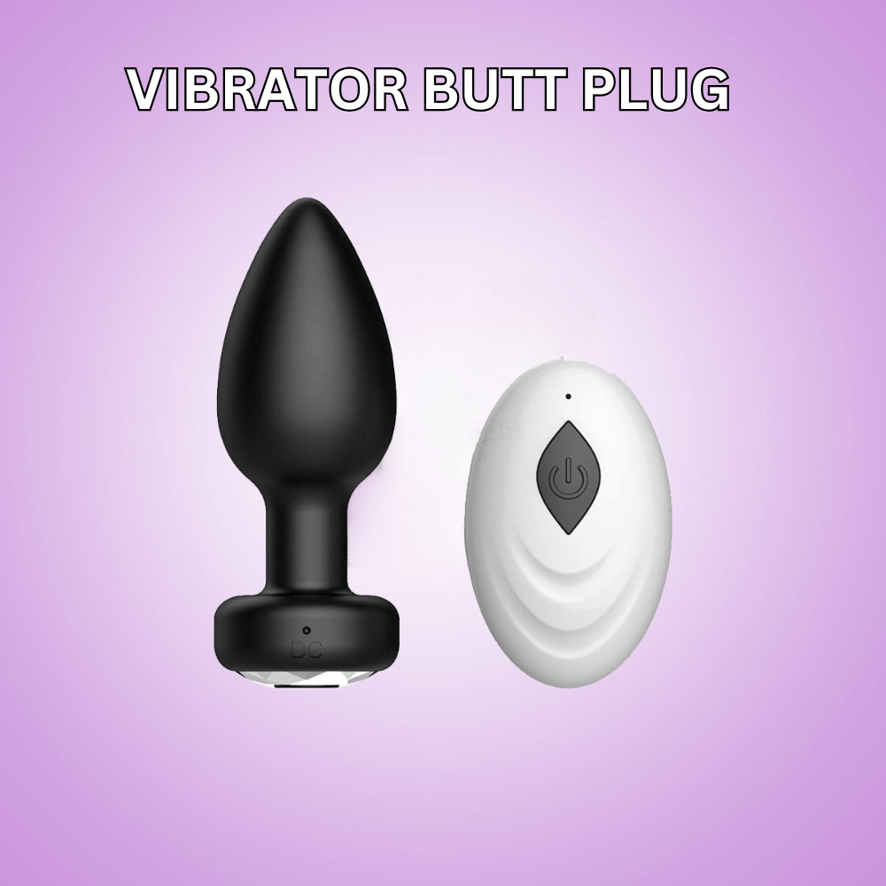 Wireless Remote Silicone Vibrating Butt Plug