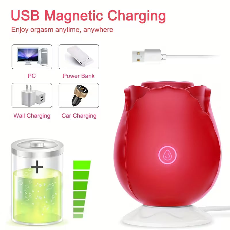 Rose whisper Sensual Sucking Vibrator