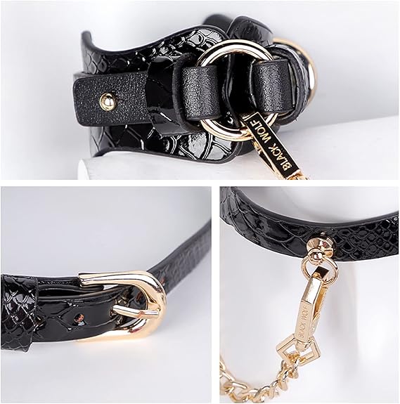 Premium 12pc Crocodile Print BDSM Kit with Free Box