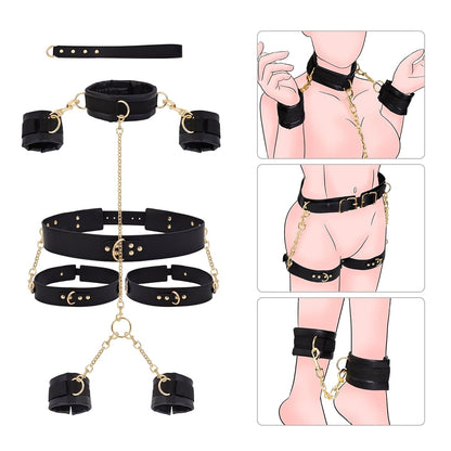 Premium Full Body Bondage Restraint Harness Set