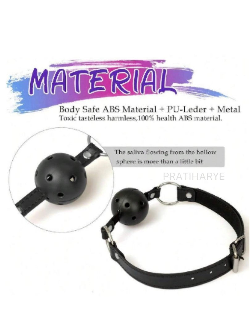 3PC BDSM Set - Gag Ball, Butt Plug, Nipple Clamp