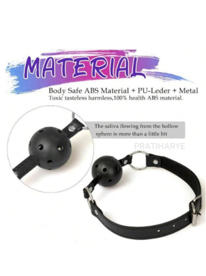 3PC BDSM Set - Gag Ball, Butt Plug, Nipple Clamp